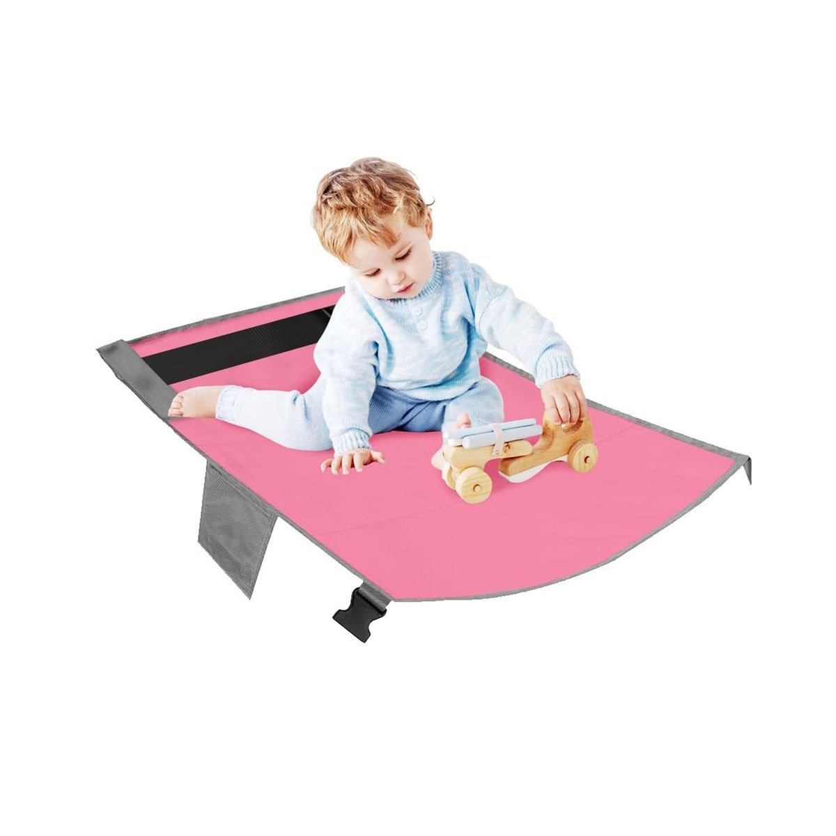 Airplane Seat Extender Seat  Rest Adjustable Pink