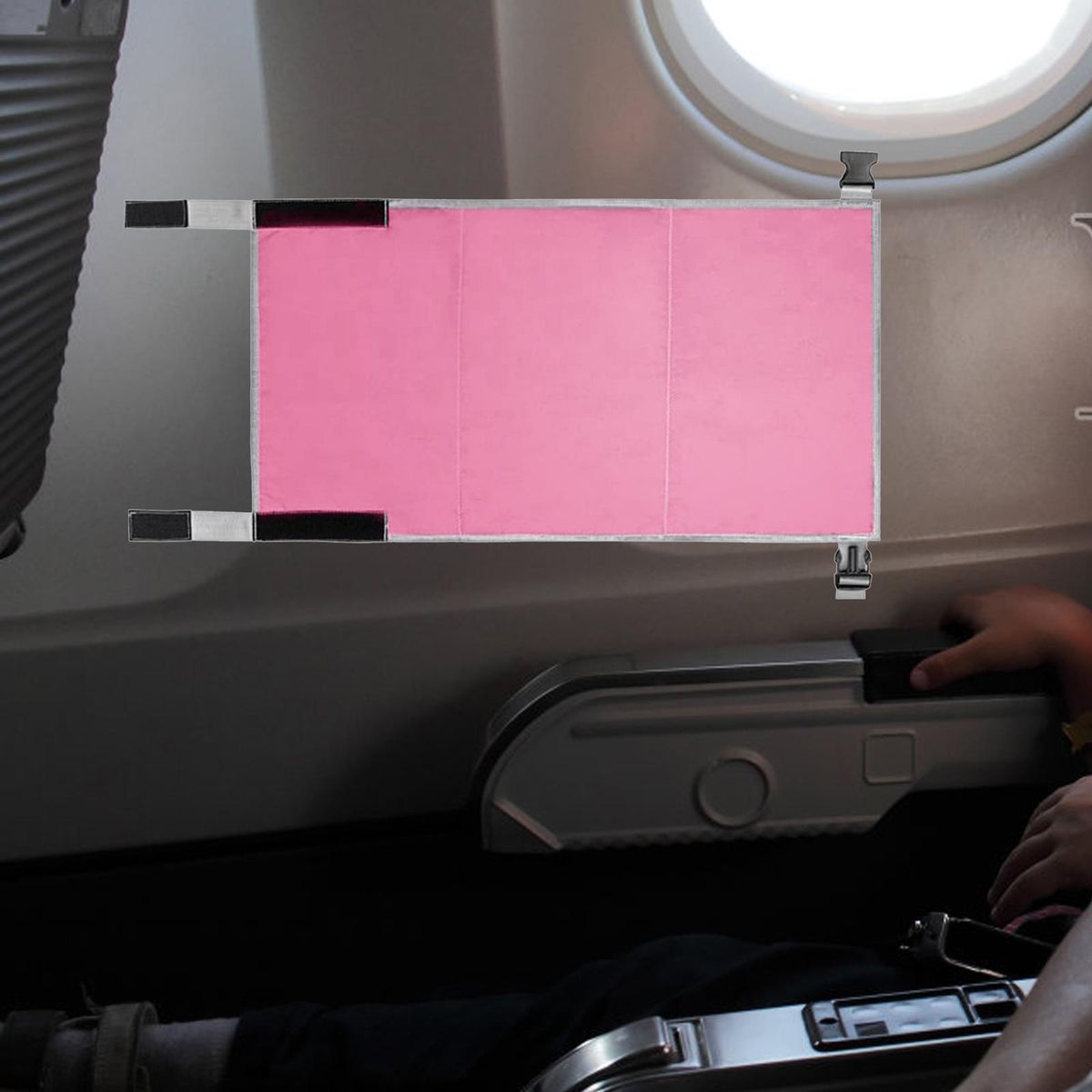 Airplane Seat Extender Seat  Rest Adjustable Pink
