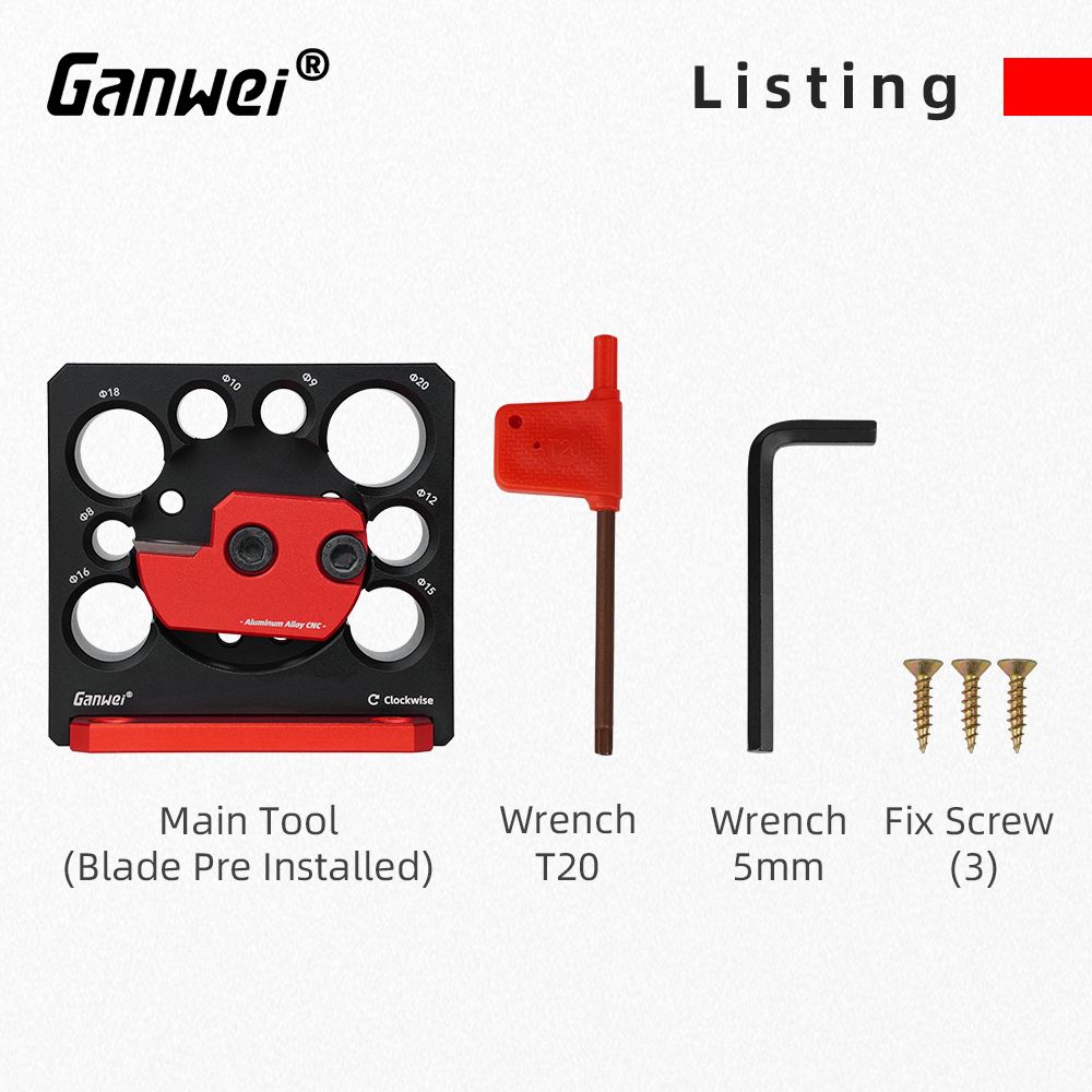 Adjustable Electric Drill Truck Circular Auxiliary Tool 8mm to 20mm Round Wooden Rod Tenon