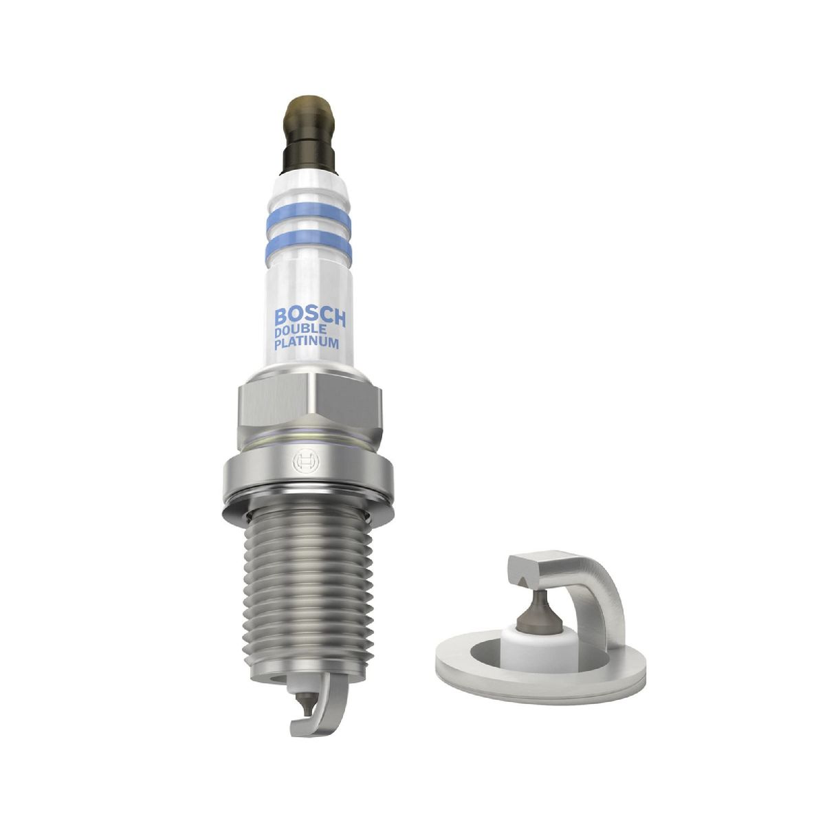 Boschs Double Platinum Spark Plugs, Short. 1 Piece