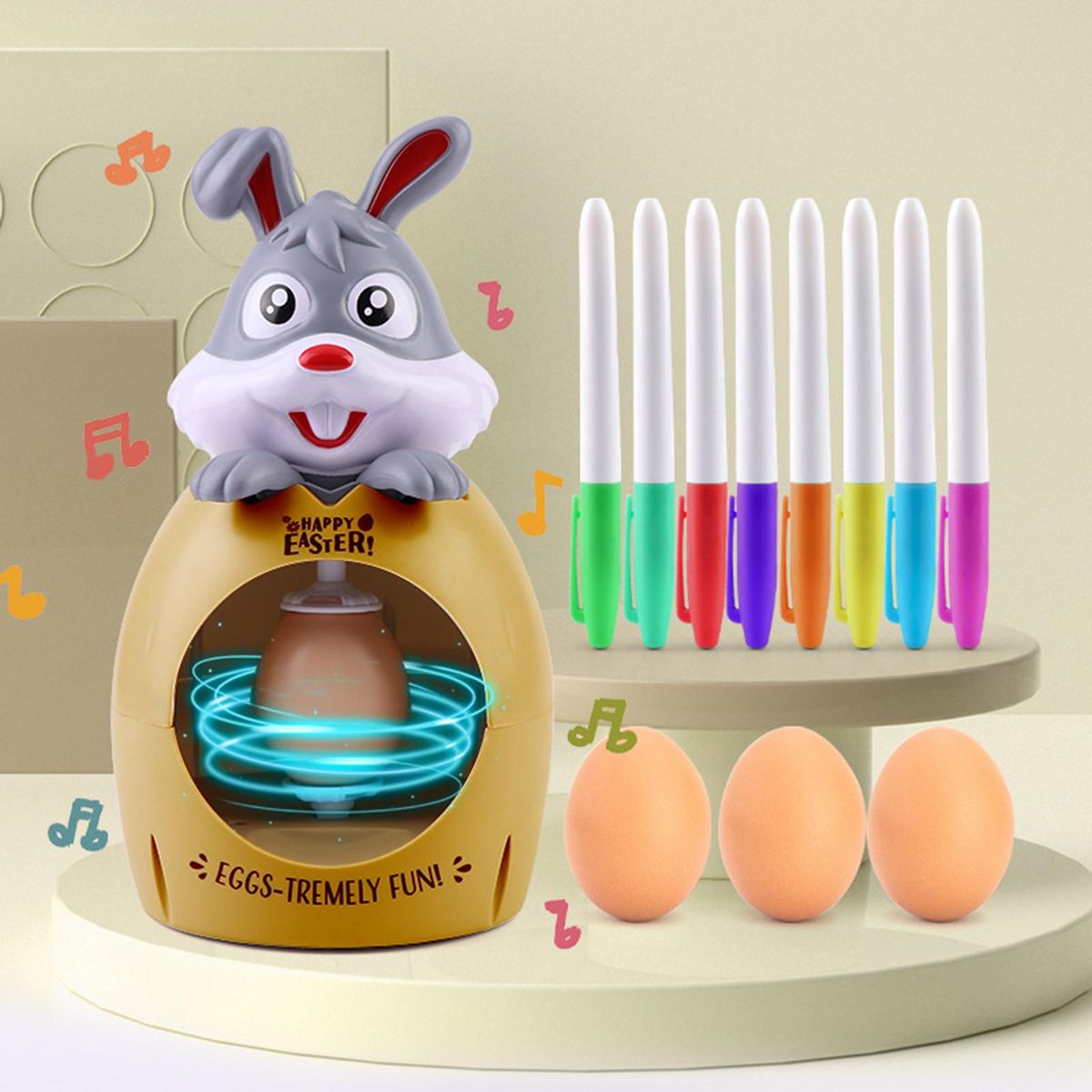 1 Set Toys Set Electric Easter Egg Machine Brown