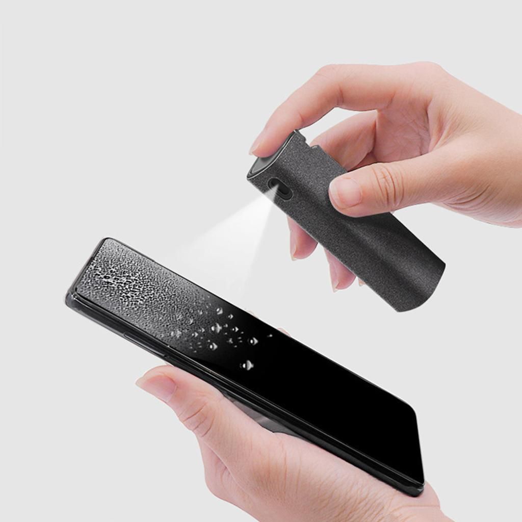 Gazechimp Screen Cleaning  Bottle And Cloth For Laptop TV Gray