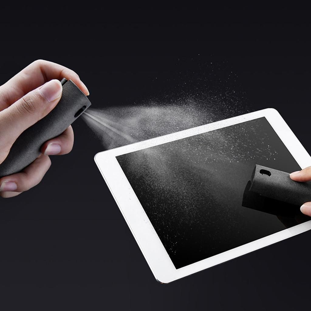 Gazechimp Screen Cleaning  Bottle And Cloth For Laptop TV Gray