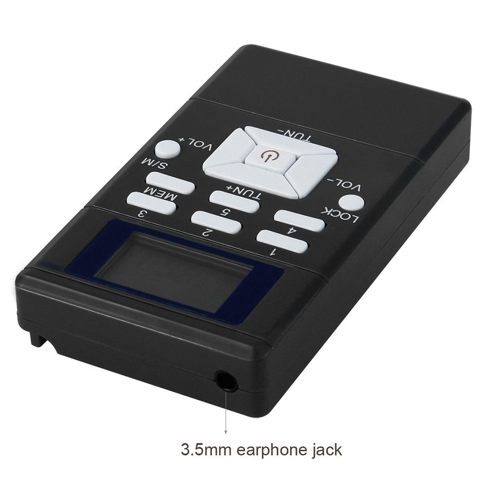 Mini Portable DSP Stereo FM Radio Digital Clock Receiver