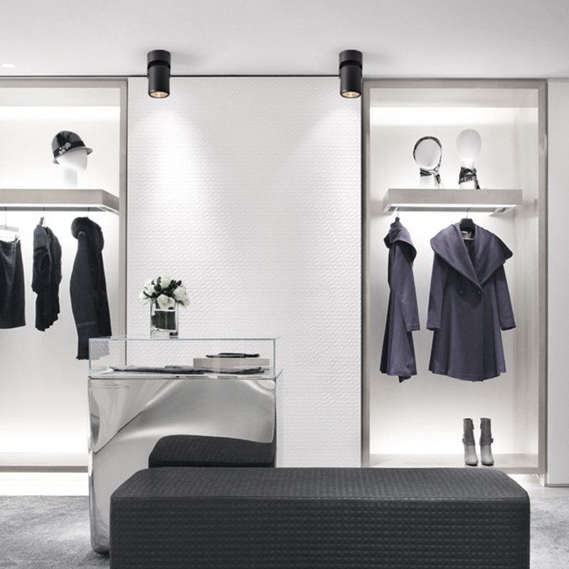 White Black Dimmable Rotating LED Downlights Surface