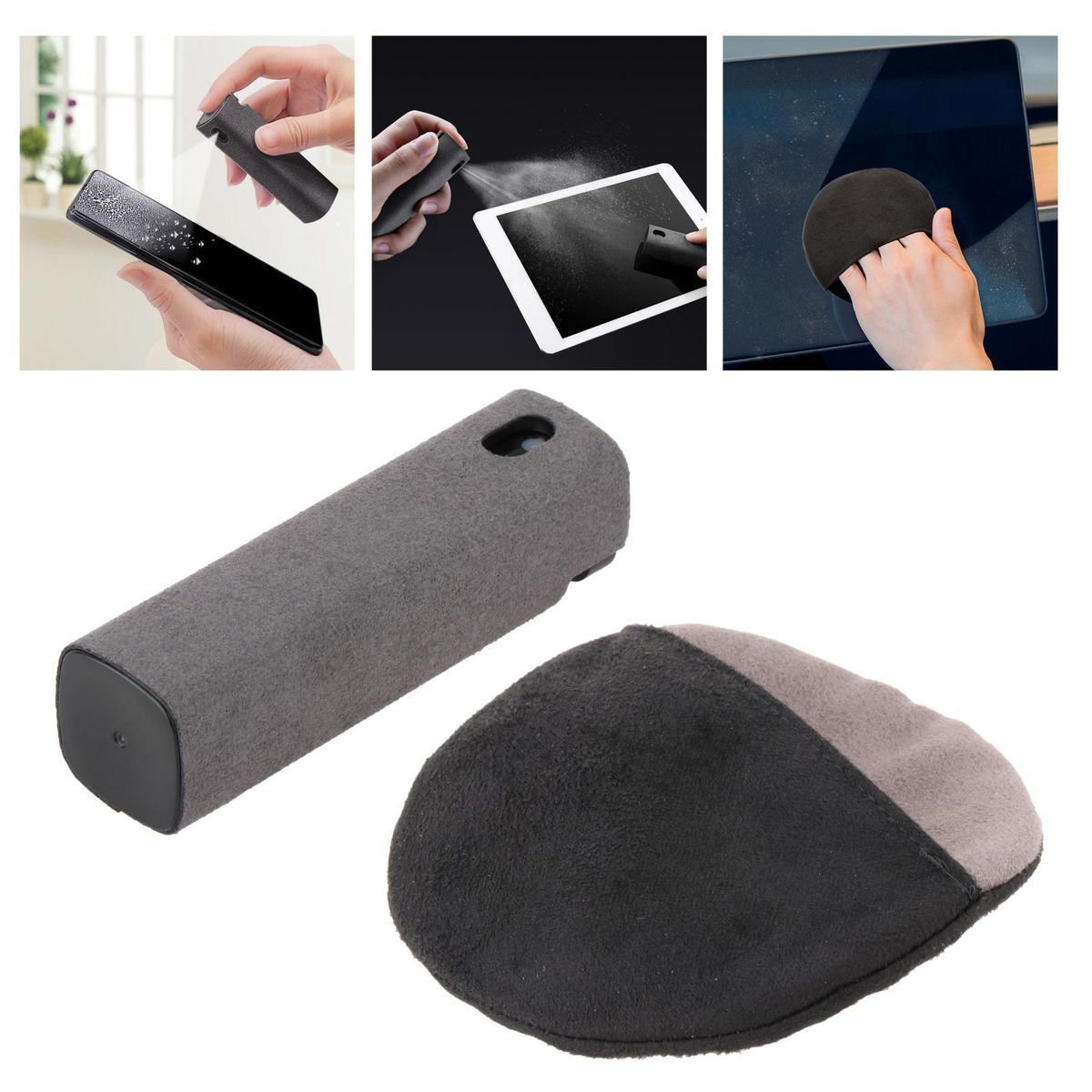 TV Laptop  Wipe Screen Cleaner Dust Removal 1x Cloth 1x Bottle