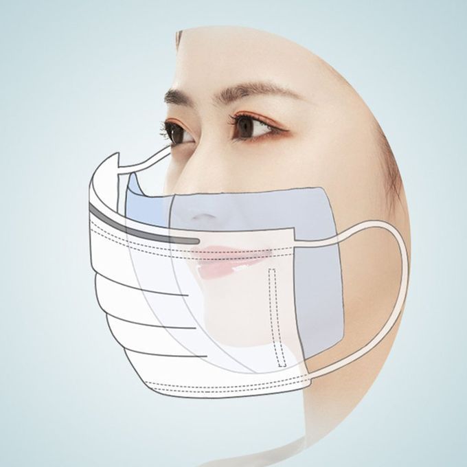 Disposable   Inner Pads EPE Dust-proof  Ivilian Mouth  Ushion Universal   Gasket Skin-friendly   Gasket 30/ /100p S-white-50pcs