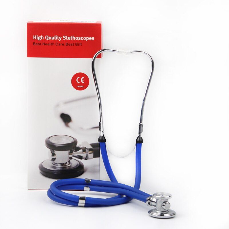 Double Tube Stethoscope Professional Doctors Nurse Medical Cardiology Dual Head Blood Clinical Pressure Stethoscope Estetoscopio