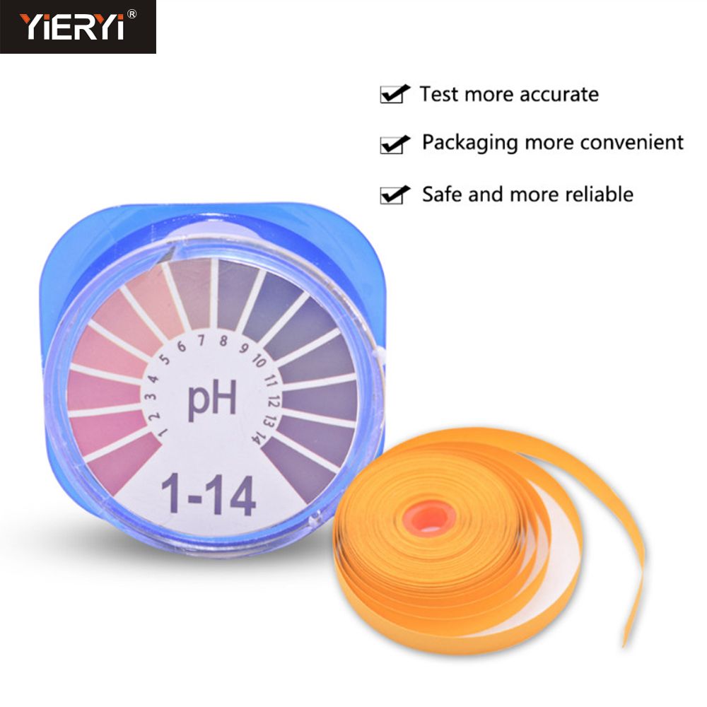 1 Roll PH Paper 1-14 Acid Indicator Meter Litmus Water Quality Cosmetics Urine Testing Accurate Testing Kit Tools Set Measuring