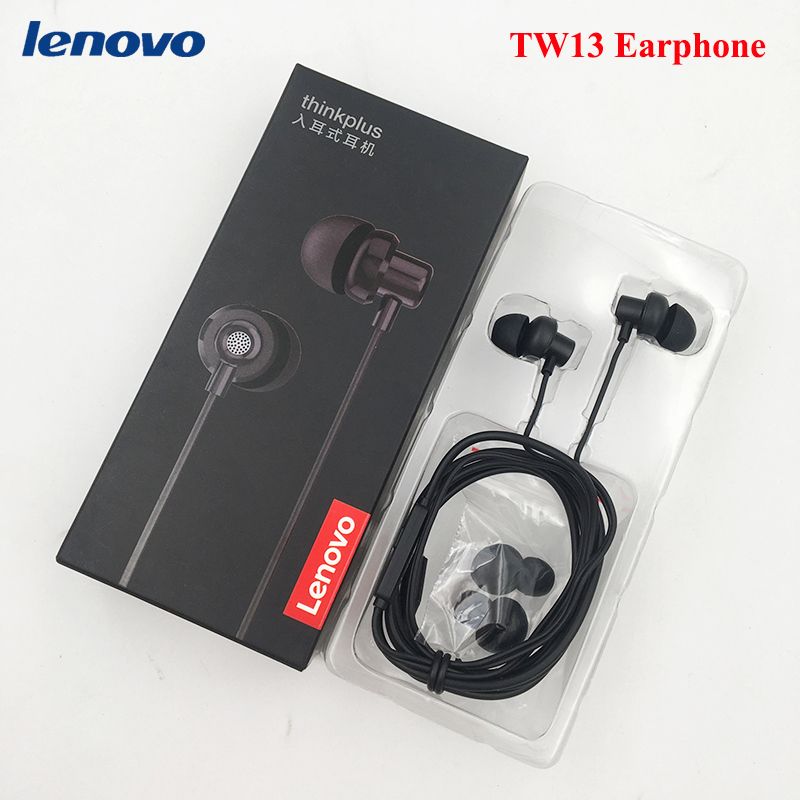 New Lenovo Thinkplus Tw13 3.5 Mm Stereo Bass Earphone Earbuds Earphone