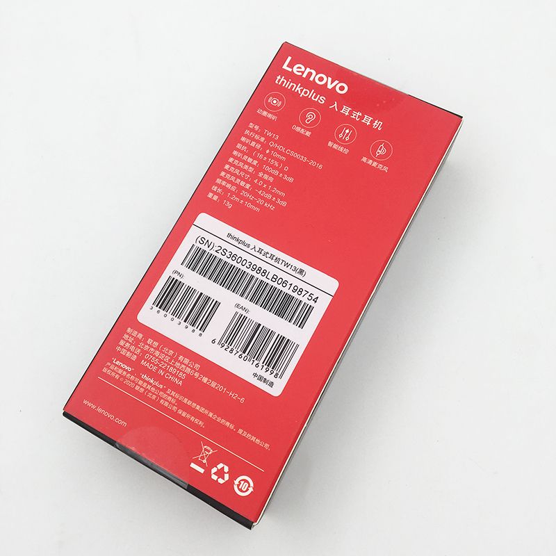 New Lenovo Thinkplus Tw13 3.5 Mm Stereo Bass Earphone Earbuds Earphone
