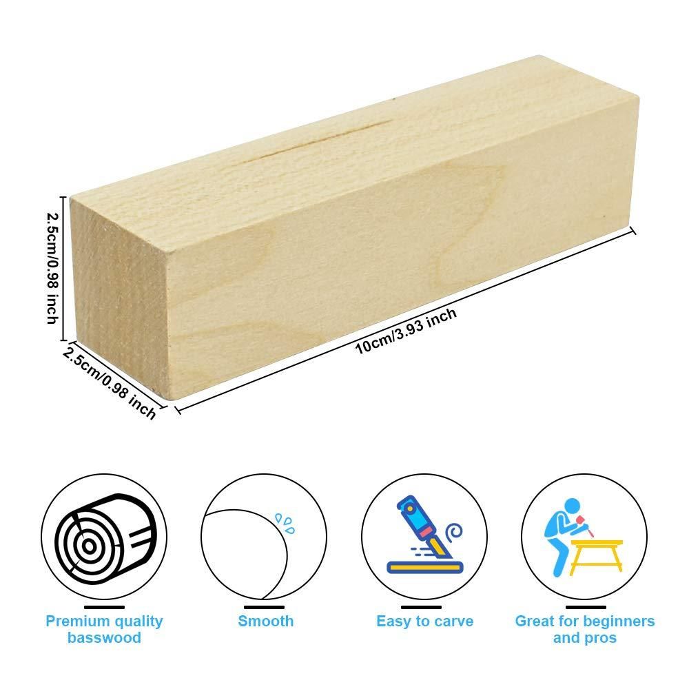 Whittling and Carving Wood Blocks Unfinished Wood Blocks Bas