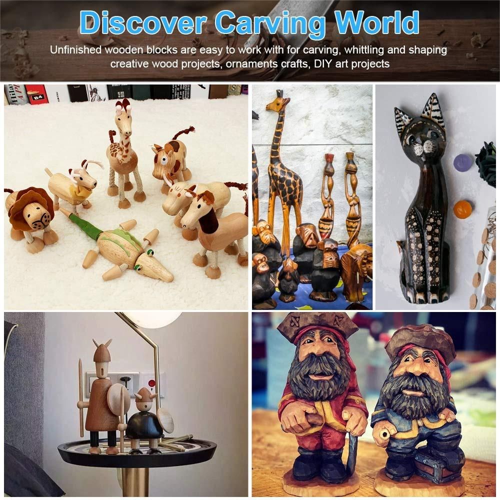 Whittling and Carving Wood Blocks Unfinished Wood Blocks Bas