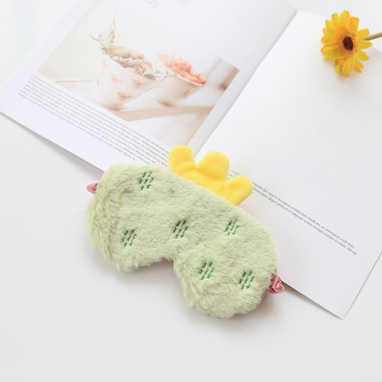 2 PCS Fruit Plush Eye Mask