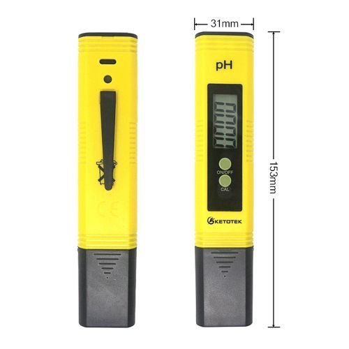 Portable Digital ATC PH Meter 0.00~14.00 Water Fish Tank Monitor Water Quality Liquid  LCD Glass Electrode