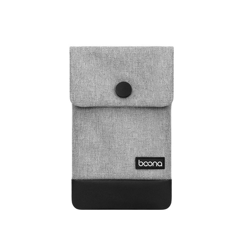 Waterproof Data Cable Protective Bag, Spec: Hidden Buckle Small (Gray)