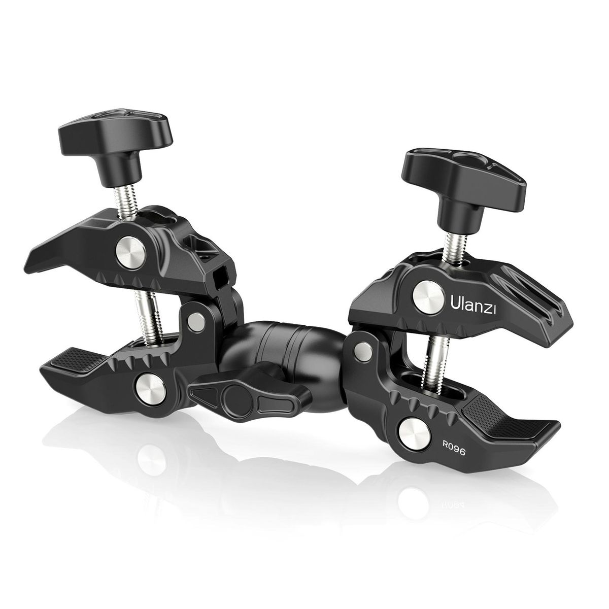 Ulanzi R096 Multi-function Super Clamp Aluminum Alloy Double Clamps Design 360° Rotation 1.5kg Load Capacity Powerful Photography Accessories