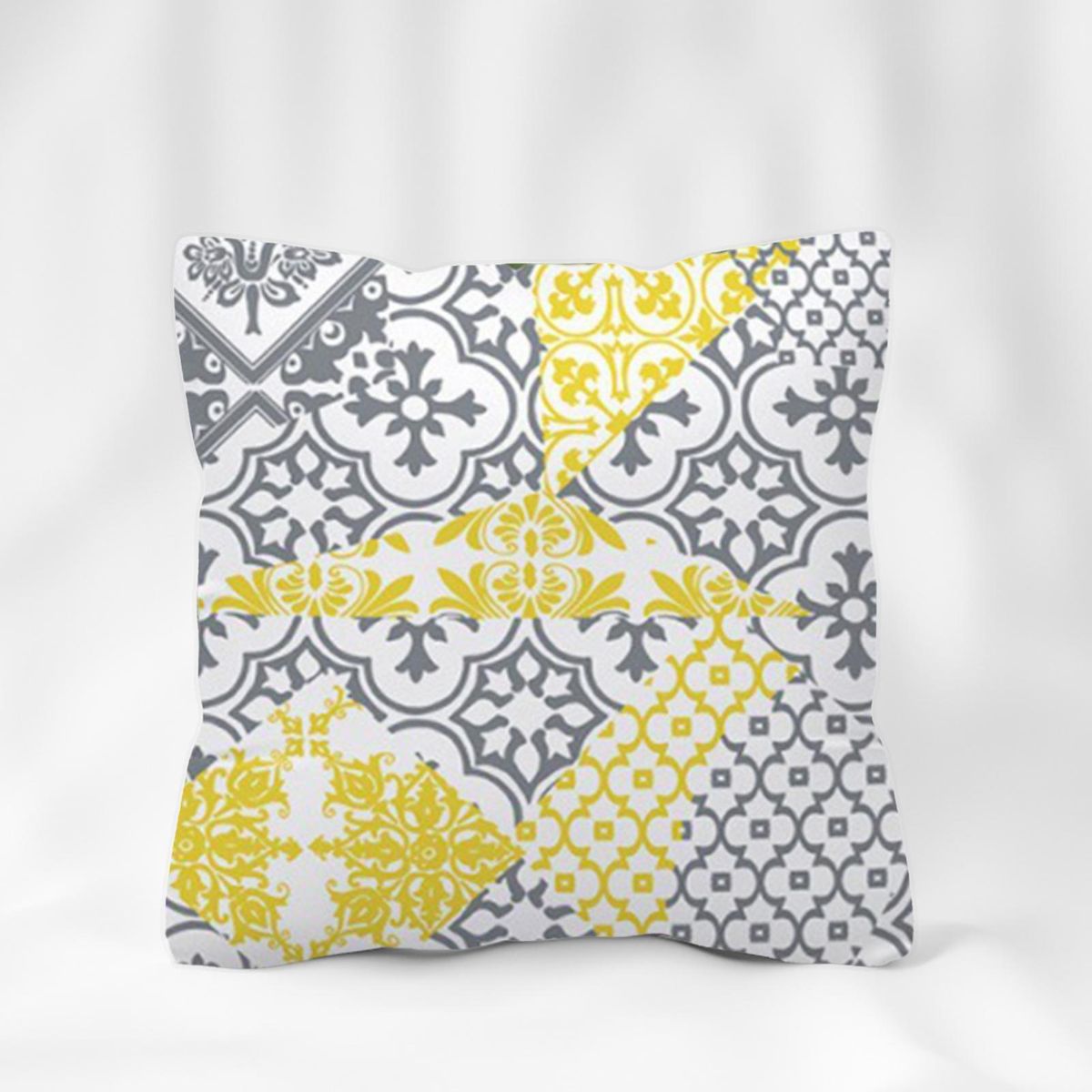 4PcsSet Cushion Covers Geometry Design Throw Pillowcases Yellow