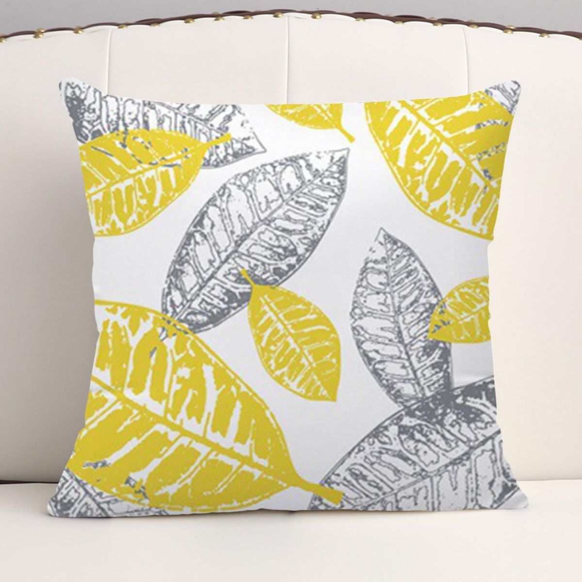 4PcsSet Cushion Covers Geometry Design Throw Pillowcases Yellow