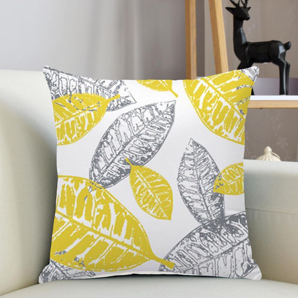 4PcsSet Cushion Covers Geometry Design Throw Pillowcases Yellow