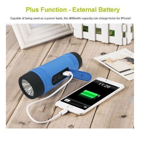 S1 Flashlight Bluetooth Speaker With Powerbank
