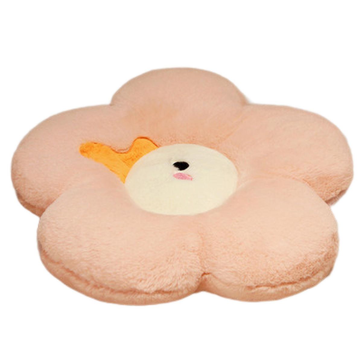 Back Cushion Cute Big Goose Design Flower Shape Floor Cushion Light Pink