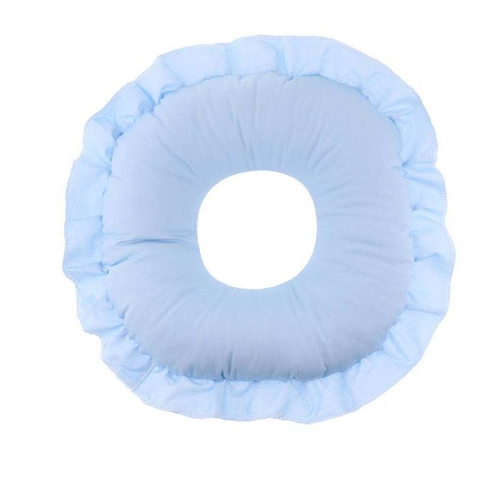 Soft Salon Face  Pillow Head Rest Cradle Cushion For Salon Blue
