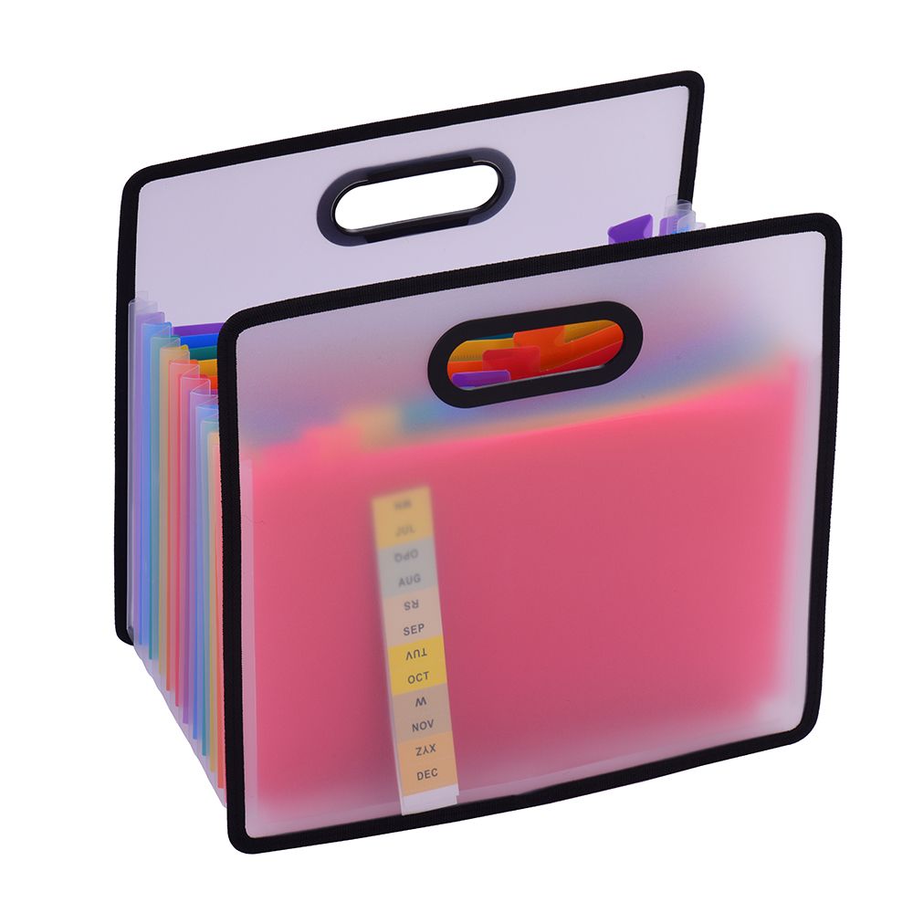 Accordian Expanding File Folder A4 Paper Filing Cabinet 12