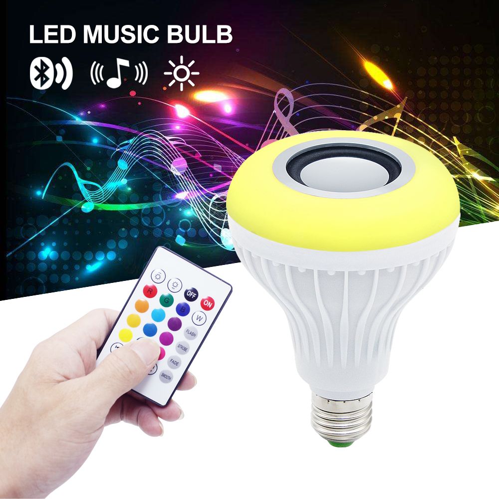 Smart LED Lighting Bulb Wireless Bluetooth Speaker Music