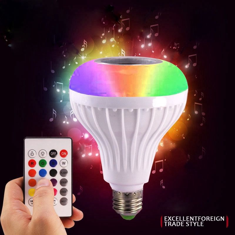 Smart LED Lighting Bulb Wireless Bluetooth Speaker Music