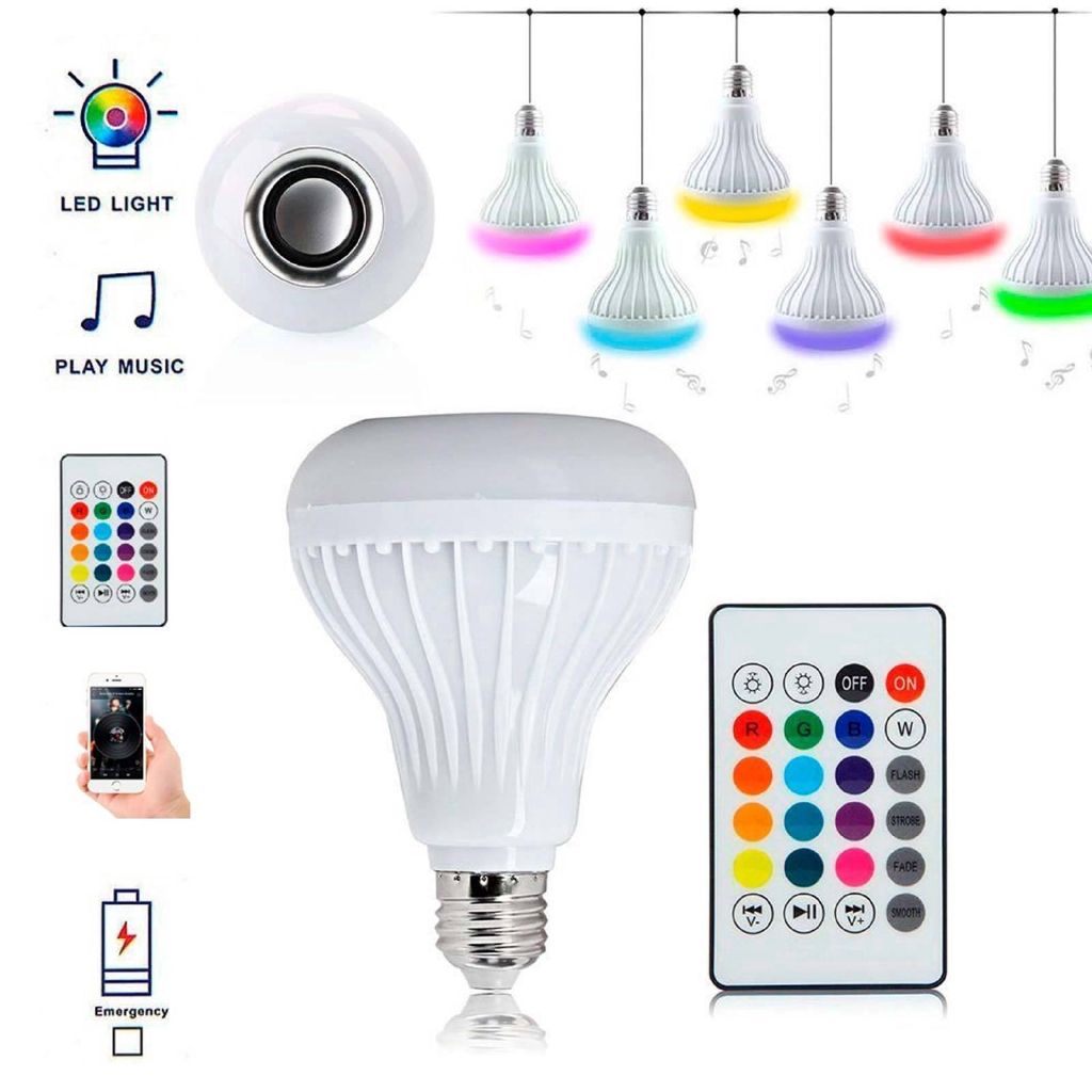 Smart LED Lighting Bulb Wireless Bluetooth Speaker Music