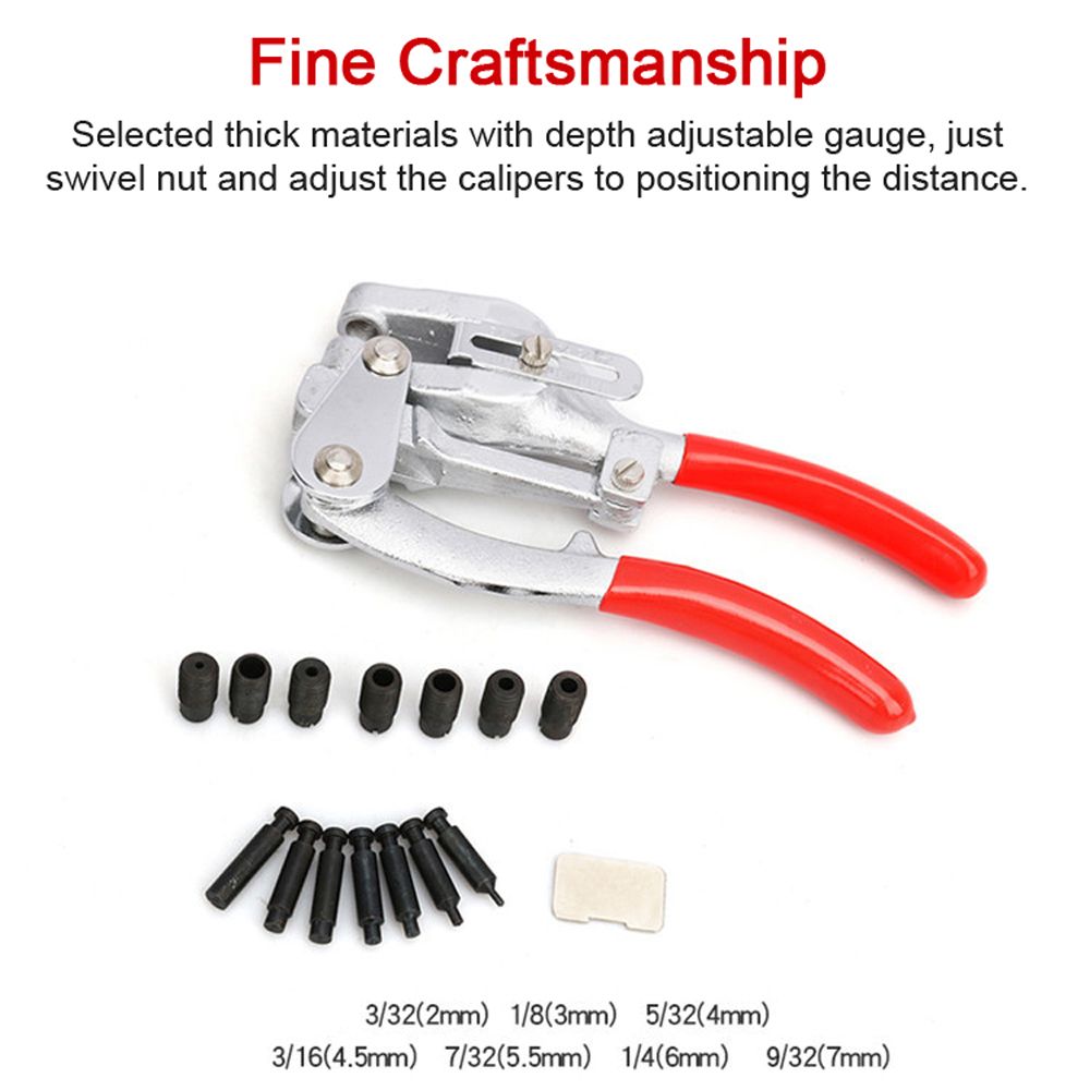 16PCS Multifunctional Punching Pliers Set Metal Stainless