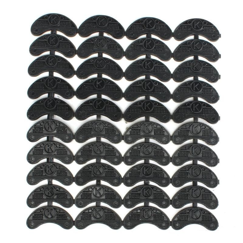 40PCS 20-Pair Rubber Heel Savers Toe Plates Taps DIY Shoe Repair Pads Size56*24*31MM