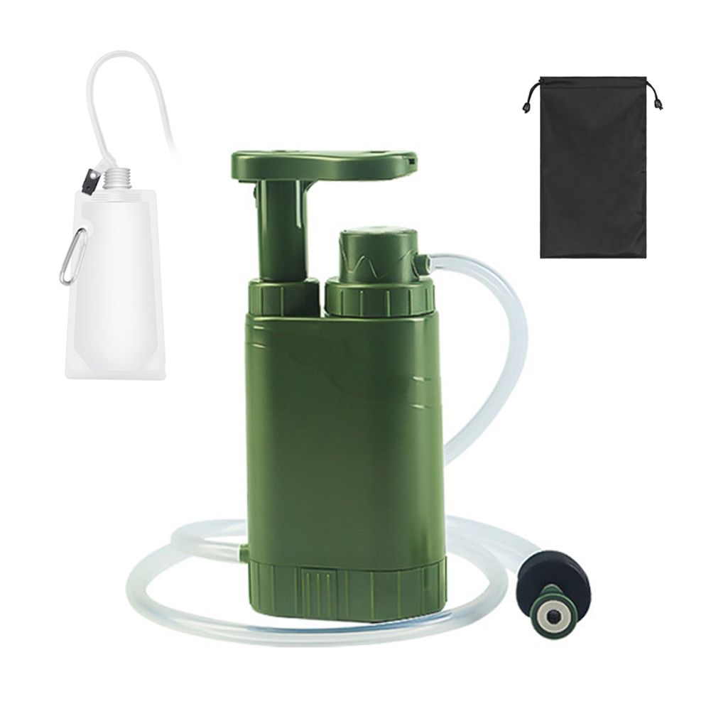 Hand Pump Water Filter 4-Stage Camping Water Purifier
