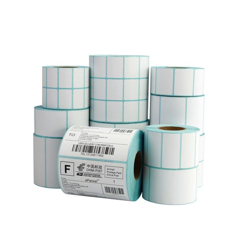 50*25mm Thermal Paper 1000 Sheets/rolls Sticker Label Barcode Thermal Printer Sticker Tag Price Waterproof Sticker