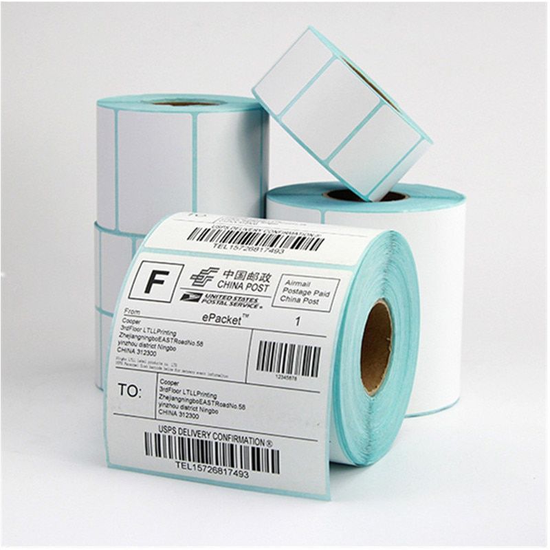 50*25mm Thermal Paper 1000 Sheets/rolls Sticker Label Barcode Thermal Printer Sticker Tag Price Waterproof Sticker