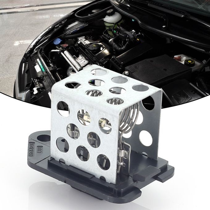 Radiator Fan Resistor Fit Well Adjust Speed Universal Car Air Conditioner Blast Blower Resistor 1267E3 For Citroen C2 C3/for Peugeot 206 307-Silver Black