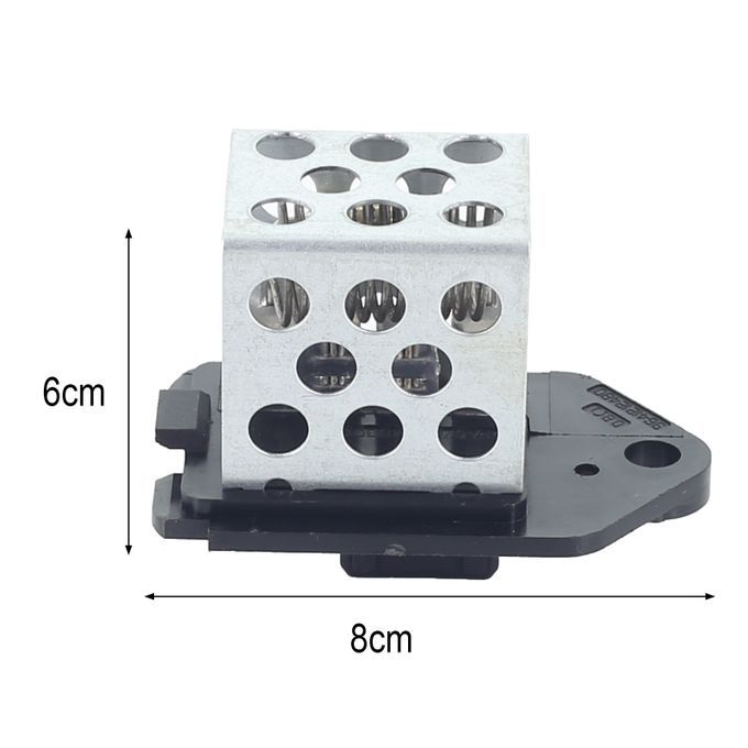Radiator Fan Resistor Fit Well Adjust Speed Universal Car Air Conditioner Blast Blower Resistor 1267E3 For Citroen C2 C3/for Peugeot 206 307-Silver Black