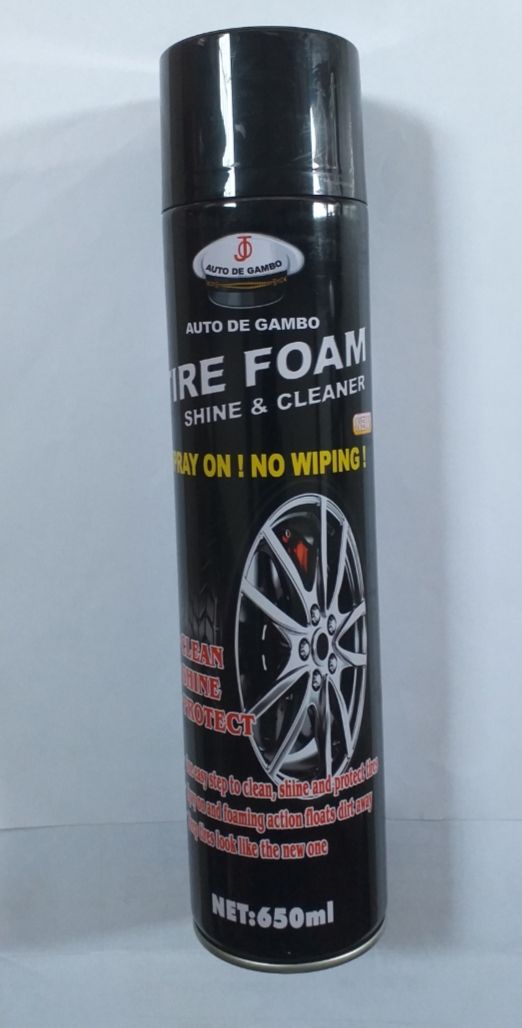 TYRE FOAM CLEANER, TYRE SHINE, 650ML