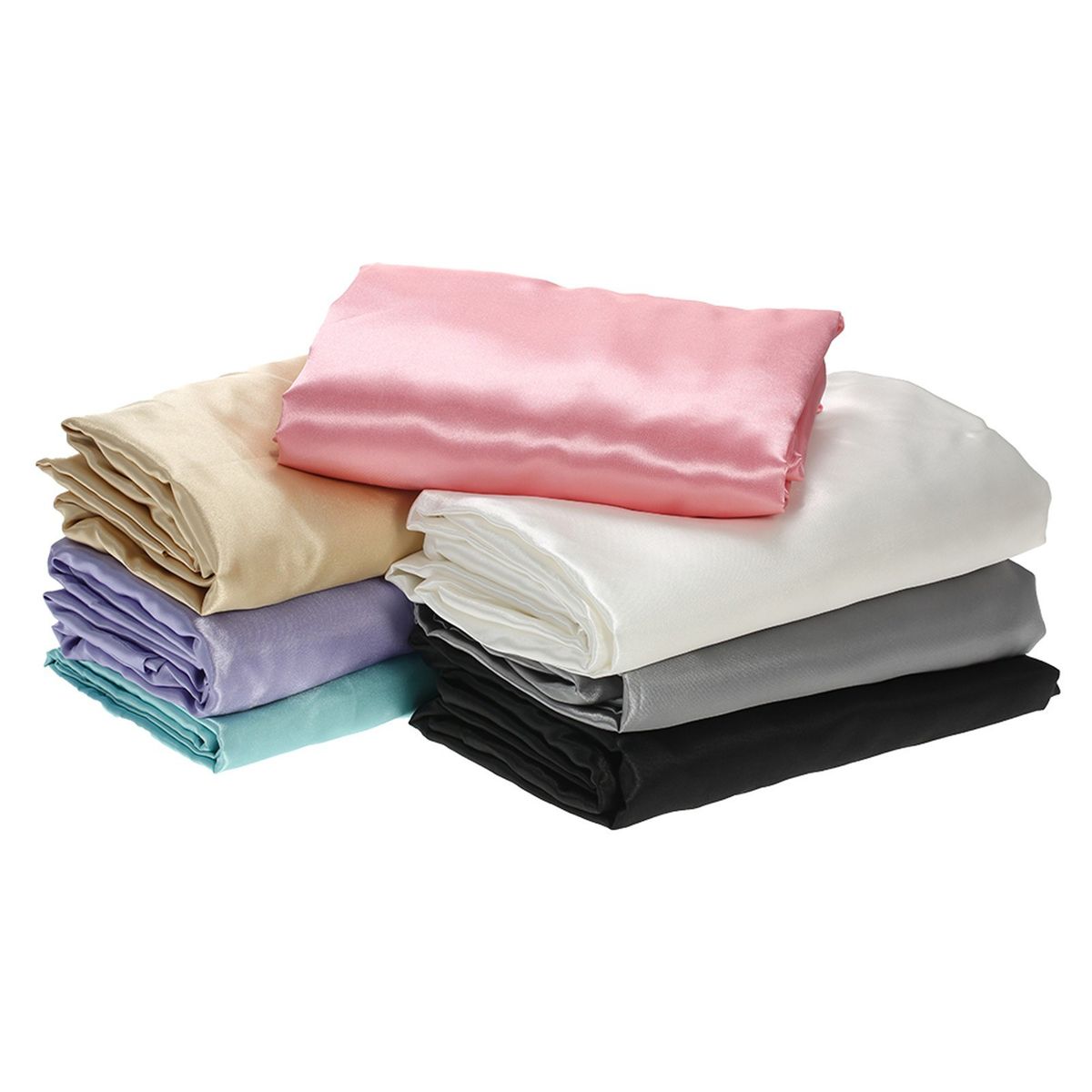 Well-made Soft Silk-like Polyester Fitted Sheet Fitted Cover