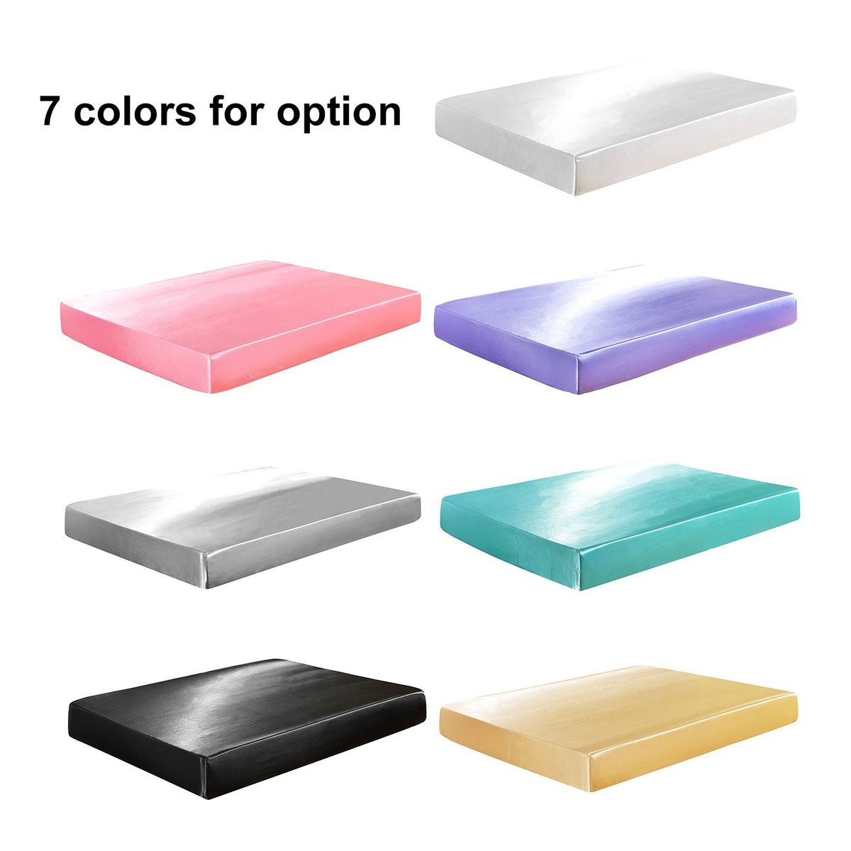 Well-made Soft Silk-like Polyester Fitted Sheet Fitted Cover