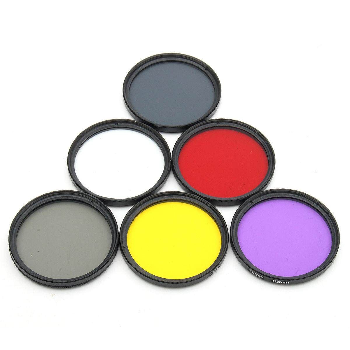 6pcs 52mm Filters Set Circular Polarizer Lens ND UV For GoPro Hero3+ LF362