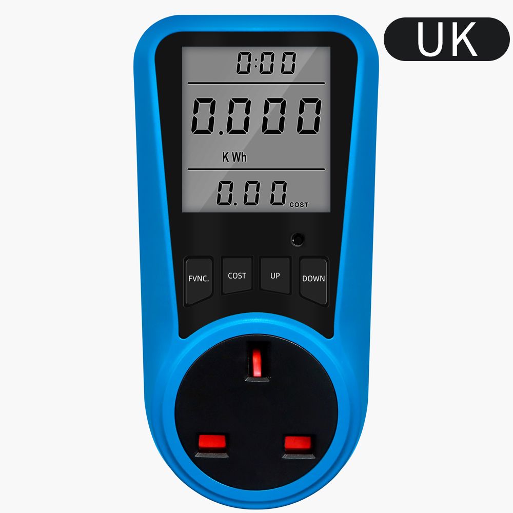 Digital Wattmeter Current Meter AC Power Meter Watt Energy Monitor Time Socket Analyzer Electric Power Detector 230V 50Hz
