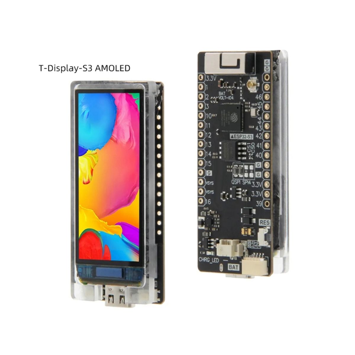 LILYGO T-Display-S3 AMOLED Development Boards for Smart Home Automation System ESP32-S3+1.91 Inch AMOLED Display Modules