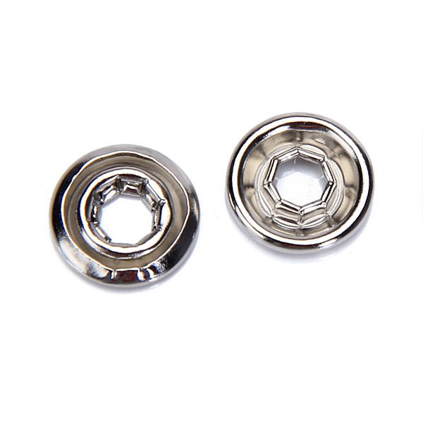 50 Set Nice Plated PRESS STUDS SNAP POPPER 11mm Prong Snap Fastener
