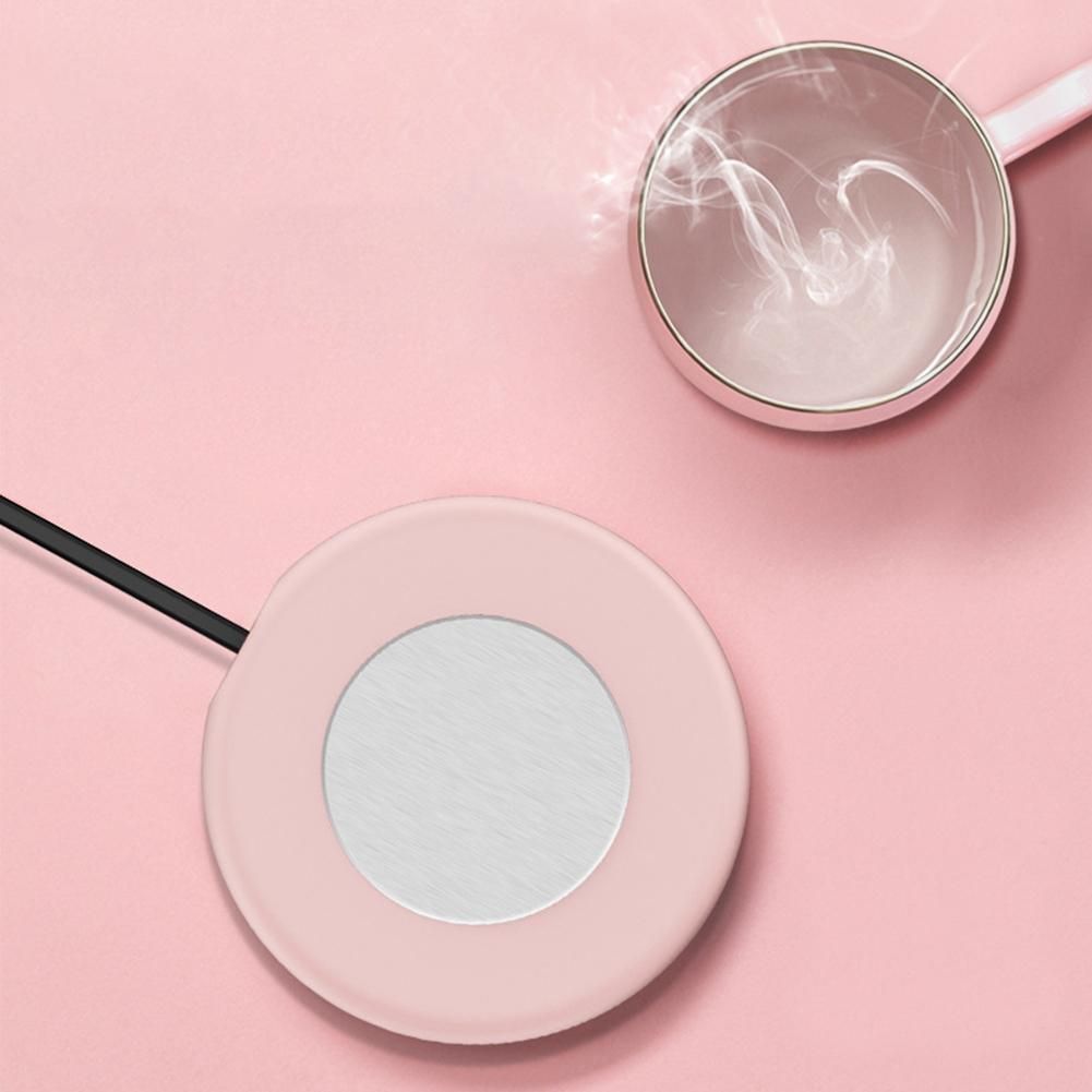 Smart Coffee Cup Warmer Electric Mug Heater for Milk Tea Food Portable Heating Coaster Auto-Off Cup Warming Pad Green