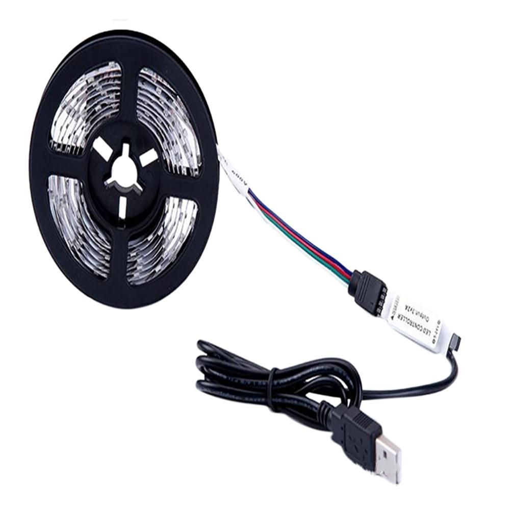 LED Light is Not Waterproof 2835 RGB 24 Button Remote Control 5V Flexible Light with Bedroom Decoration Light, 1Meter