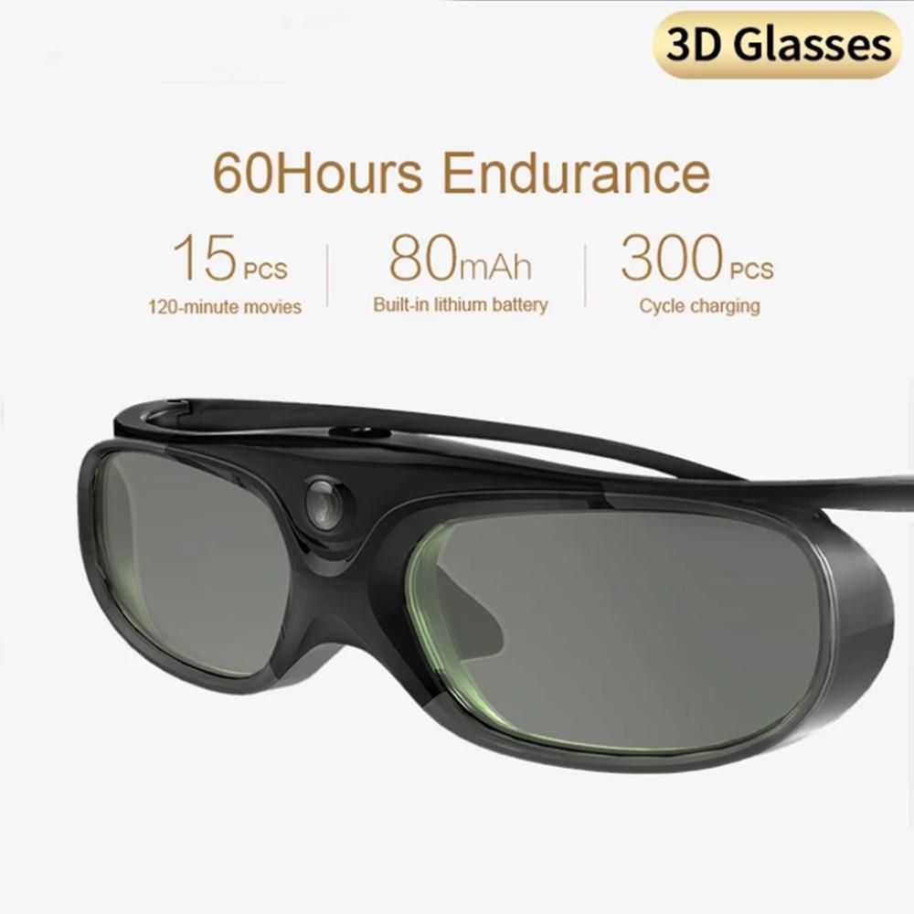 Shutter 3D Glasses Dlp-link LCD Rechargeable Virtual Rety LCD GlCompatible For XGIMI H2 Horizon Halo Aura