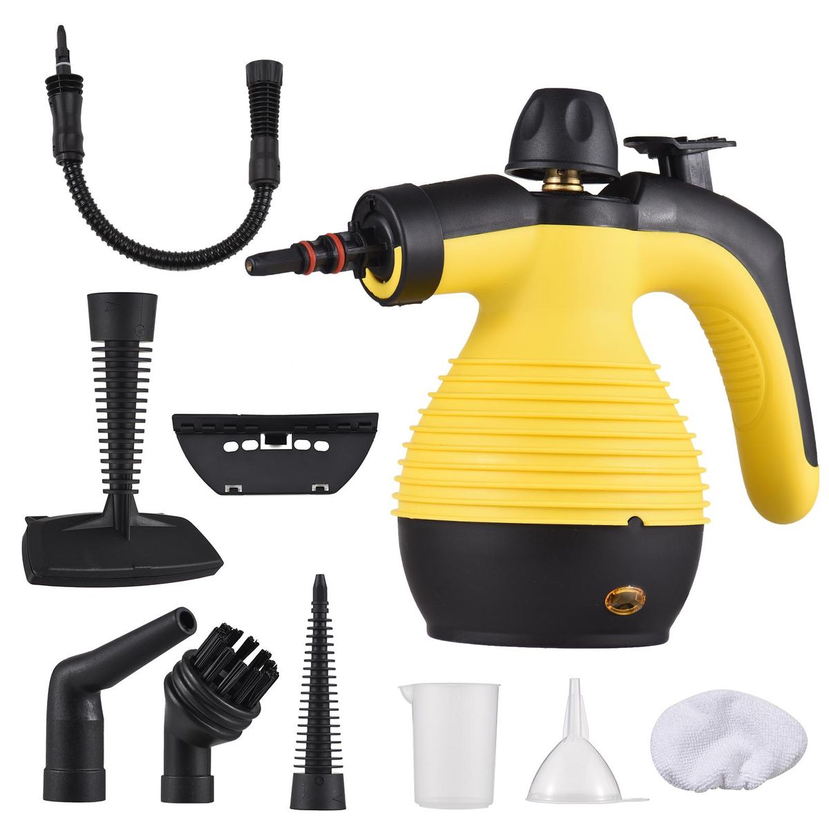 Portable Handheld Steam Cleaner 1050W Multifunctional High Temperature Pressurized Steam Cleaning Machine with 9PCS Accessory for Kitchen Sofa Bathroom Car Window