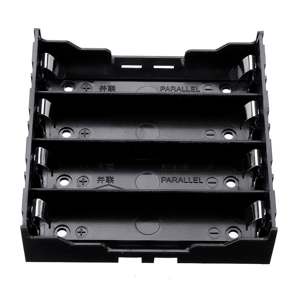 LEORY 4 Slots 18650 Battery Holder Plastic Case Storage Box For 4*3.7V 18650 Lithium